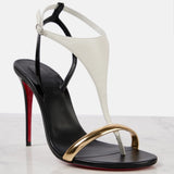 2025 Fashion New Sexy High-Heeled Round Toe With Temperament Summer Red Bottom Thin Sandals Woman HZ0115