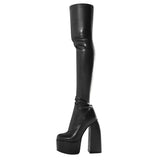 Sexy Boots 2025 Autumn And Winter New Sexy Over Knee Leg Boots High Water Platform High Knee Boots HZ0115