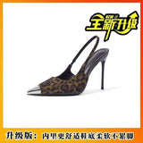 Small Design Tips To Increase High Heels 2025 New Sexy Pure Lustful Elegant Retro British Sandals HZ0115