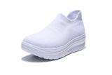 2025 Spring And Summer New Ultra-Light Sole Flying Weave Breathable 43 Large Thick Sole Comfortable Single Shoe Tide HZ0115