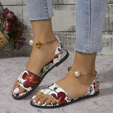 New Flat-Bottomed Pearl Fish Mouth Comfortable Large-Size Lazy Beach Sandals Woman In Summer 2025 HZ0115