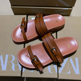 ZAJ2025 Spring New Women's Shoes Round Head Flat Shoes Black Buckle Breathable Round Head Fashion Flat Bottom HZ0115