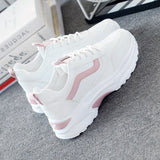White Candy Old Dad Shoes Sweet 2025 Autumn New Leisure Thick-Soled Fashion Ladies Sneakers HZ0115