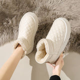 Recreational Atmosphere With Thick Bottom Snow Boots Women 2025 Autumn And Winter New Soft Bottom Fashion Short Boots HZ0115