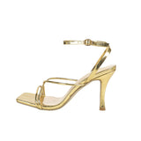 161-270 Ms. Gold Square Head Thin Heel High Heels Daily Comfortable High Leg Length HZ0115