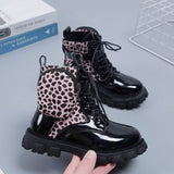 Boy And Girl Baby Fashion Pocket Martin Boots 2025 New Cute Round Head Side Zipper Short Fashion Boots HZ0115