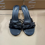 ZA2025 New Spring New Red High Quality Coarse And Bow Round Head Slippers Woman HZ0115