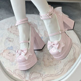 Christmas Cute Girl Lo Shoes Milk Fu Feel Jk Small Leather Shoes 2025 New Lolita Shoes Princess High Heels HZ0115