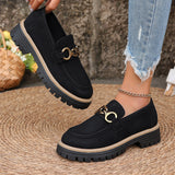 British Wind Small Leather Shoes Women Spring And Autumn 2025 New Fashion Retro Color Casual Thick-Heeled Single Shoes HZ0115