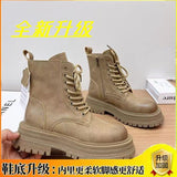 Martin Boots Women Vintage 2025 Autumn/Winter New Thick Short Boots Yinglen Soft-Bottomed Brown Locomotive Boots HZ0115