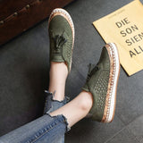Wish New Women's Shoes 2025 Hollow Large Ticulating Esoleo Round Head Two-Color Splicing Suture Casual Single Shoe HZ0115
