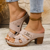 Large-Size Slopes And Slippers Women 2025 Summer New Fashion Casual Wear Sandals Women HZ0115