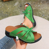 Large-Size Slopes And Slippers Summer New Bow Fish Mouth Cold Slippers Rocking Line Beach Cool Slippers HZ0115