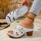 Large-Size Slopes And Slippers Women 2025 Summer New Fashion Casual Wear Sandals Women HZ0115