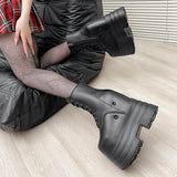 17Cm High Shoes Cos One Thick Sole Height Martin Boots Small Size Summer Exhibition Loose Cake Thick Soles Shoes HZ0115