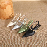 High-Heeled Shoes 2025 New Chinese Style Temperament Sharp Fine Heel Single Shoes Fashion Sexy Fine Heel Women's Shoes Tide HZ0115