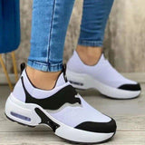 022 New Mesh Leisure Cushion Thick-Bottomed Sneakers Large Mesh Shoes Fly-Weaving Shoes HZ0115