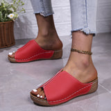 2025 Spring And Summer New Cool Drag Women Wear Women's Shoes Comfortable Slope And Thick-Bottomed Slippers Women HZ0115