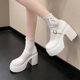 A Thick Heel With A Small Leather Shoes Women 2025 Winter New Thick-Sed Retro English Style Mary Jane Single Shoes HZ0115