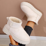 Winter New Short-Braced Snow Boots Ladies Shoes Thick Soles And Thicken To Keep Warm And Anti-Slip Northeast Cotton Boots HZ0115