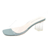 2025 Spring And Summer New Seaside Vacation Coarse And Transparent Sandals Female Fairy Breeze Cool Drag Lady High HZ0115