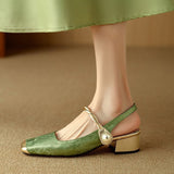 Spring Explosion Of The New Chinese Style Mary Jane Sandals Bao Behind The Empty Women's Singles Shoes 2025 Summer New Sandals HZ0115