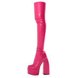 Sexy Boots 2025 Autumn And Winter New Sexy Over Knee Leg Boots High Water Platform High Knee Boots HZ0115