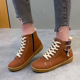 New Snow Boots Women's Flat And Martin Boots Zip-Up Cotton Boots Women's Cotton Shoes HZ0115