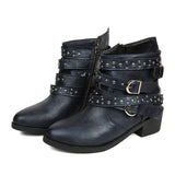 Women's Shoes 2025 Autumn And Winter Thick Belt Belt Short-Sleest Single Boots Women HZ0115