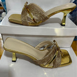 In The Autumn Of 2025, The New Dew French Bow Wears A Hundred High Heels And Direct Women's Shoes HZ0115