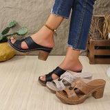 Luo Toe Cool Slippers Women's New Summer Leisure Wear Thick Bottom Beach Slippers Anti-Slip Thick High High And Cold Slippers HZ0115