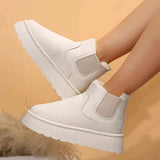Mid-Winter 2025 New Women's Thick Snow Boots Inside Plus Velvet Round Head Cotton Boots HZ0115