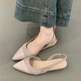 Temperament French Small Fragrant Wind Spliced Point-In-Point Single Shoes Spring And Summer New Design Sense Heightening Baotou Sandals Fairy Shoes HZ0115