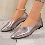 Shallow Mouth Mary Jane Single Shoes Women's Spring Version Of The French Style Late Commuting A Foot Pedal Small Leather Shoes HZ0115