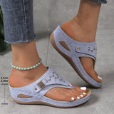 Large-Size Women's Shoes Casual Women's Slippers 2025 New Flat Bottoms Toe Slope And Comfortable Solid Sandals Women HZ0115