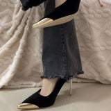 Summer Heightening Head Anti-Slip Shoes New Chinese Pointed Lady Single Shoes Tide 2025 Outside Wearing Fashion Shoes HZ0115