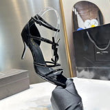 YS Home 2025 New Women's Shoes Low Heel Temperament High Heels High-Heeled Shoes Behind The Shallow Mouth Of Single Shoes HZ0115