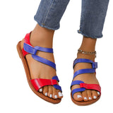 Net Red Candy Color Large-Size Casual Sandals Summer New Women's Shoes Magic Stick Beach Sandals HZ0115