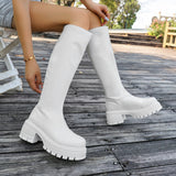 Long-Sleeve Boots Female Knight Boots 2025 New Elastic Thin Boots Thick Bottom High Boots Small But Knee Boots HZ0115