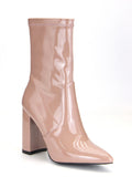 New Pointed High And Sexy Water Drill Elastic Boots Thin Skinny Boots Fashion Women's Boots HZ0115