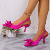 2025 Summer New Fine Heel Head Behind The Air Heel Shoes Direct Women's Shoes HZ0115