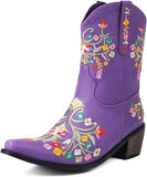 Wish 2025 New Comfort Low And Embroidery 40-43 Women's Low Boot Boot Boots Boots HZ0115