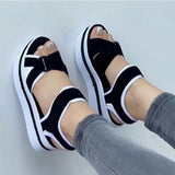 2025 Women's Shoes New Fish Mouth Thick Bottom Flat Bottom Lady Font Beach Women Cool Slippers 43 HZ0115