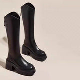 Fairy Style High-Sleeve Boots Winter 2025 Korean Version Of The Burst Net Red With The Same Leg Long Thin Fashion Boots HZ0115