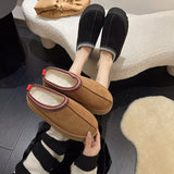 Autumn And Winter New Lazy Shoes Thick-Soled Pine Cream Wool Shoes Fur Shoes Outside The Home To Keep Warm Fashion Buns Cotton Tug HZ0115